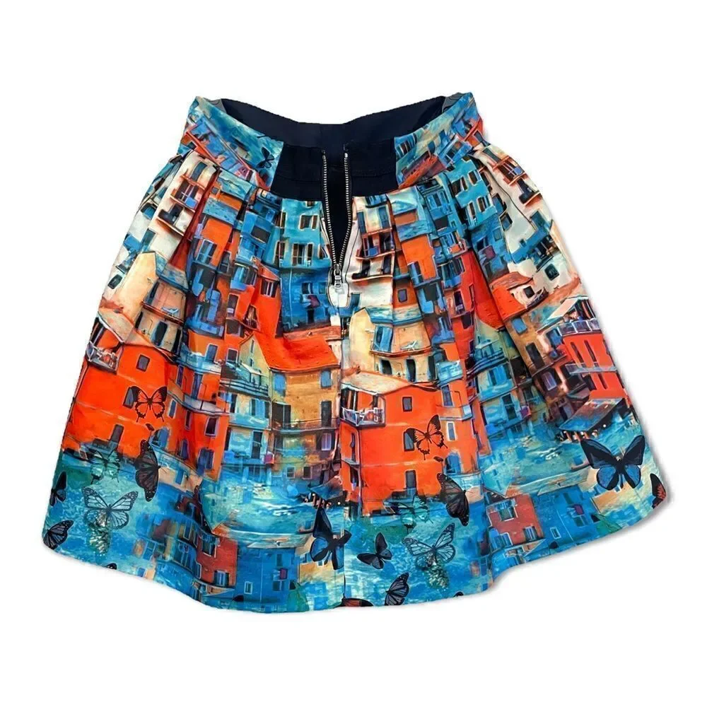 ALICE + OLIVIA Printed Mini Skirt | Size: XS |